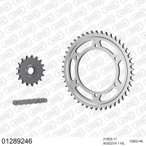 Kit chaine 532 AFAM - Couronne acier - Type de chaine au choix - YAMAHA YZF 1000 R THUNDERACE 1996-1997