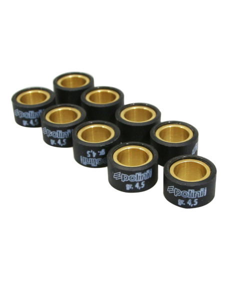 Jeu de 9 galets de variateur POLINI 16x10mm - 4,5g