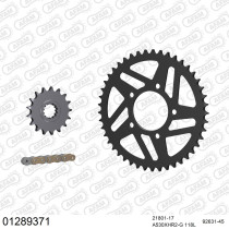 Kit chaine 530 AFAM - Couronne acier - Type de chaine au choix - YAMAHA YZF 1000 R1 SP 2006