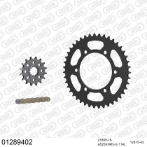 Kit chaine 525 AFAM - Couronne acier - Type de chaine au choix - YAMAHA YZF 1000 R1 1998-2003