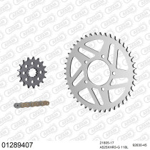 Kit chaine 525 AFAM - Couronne acier - Type de chaine au choix - YAMAHA YZF 1000 R1 SP 2006
