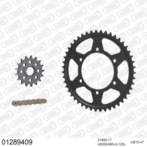 Kit chaine 525 AFAM - Couronne acier - Type de chaine au choix - YAMAHA 1000 R1 RACING 2009-2014