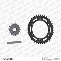 Kit chaine 530 AFAM - Couronne acier - Type de chaine au choix - YAMAHA FJ 1100 1984-1985