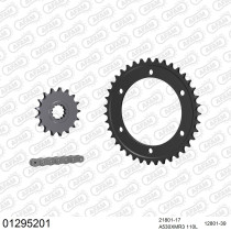 Kit chaine 530 AFAM - Couronne acier - Type de chaine au choix - YAMAHA FJ 1200 ABS 1991-1995
