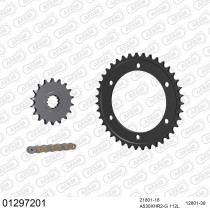 Kit chaine 530 AFAM - Couronne acier - Type de chaine au choix - YAMAHA XJR 1300 2002-2003