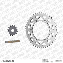 Kit chaine 520 AFAM - Couronne alu anti-boue - Type de chaine au choix - YAMAHA YZ 426 F 2000-2002