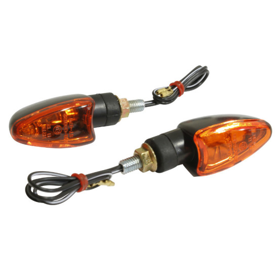 Clignotants Beta 50 RR après 2008 Orange/Noir Avant