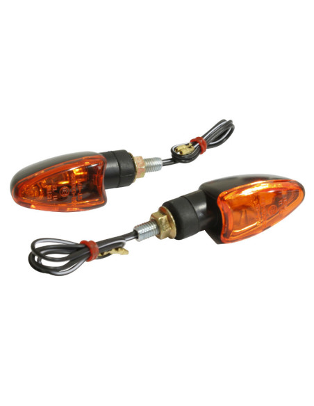 Clignotants Beta 50 RR après 2008 Orange/Noir Avant