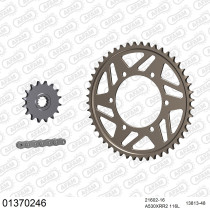 Kit chaine 530 AFAM - Couronne alu anti-boue - Type de chaine au choix - YAMAHA YZF 600 R6 2003-2005