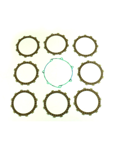 Kit disques embrayage garnis + Joint de couvercle embrayage ATHENA - YAMAHA 450 YZ-F 2007-2009