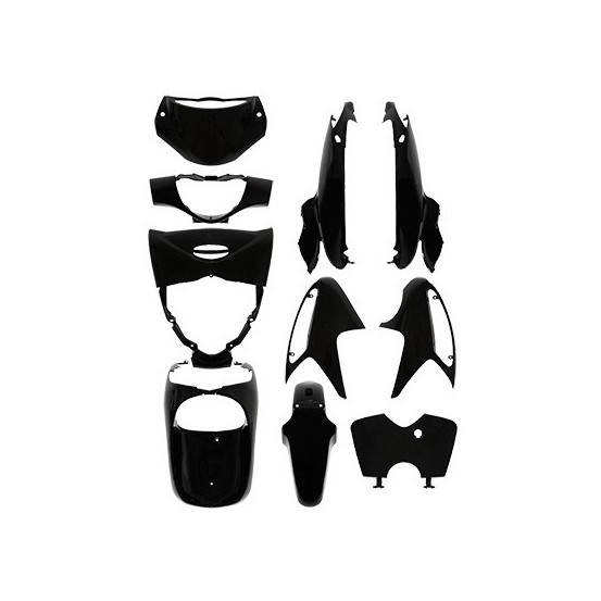 Kit carénages maxiscooter Honda 125 SH Injection Noir brillant