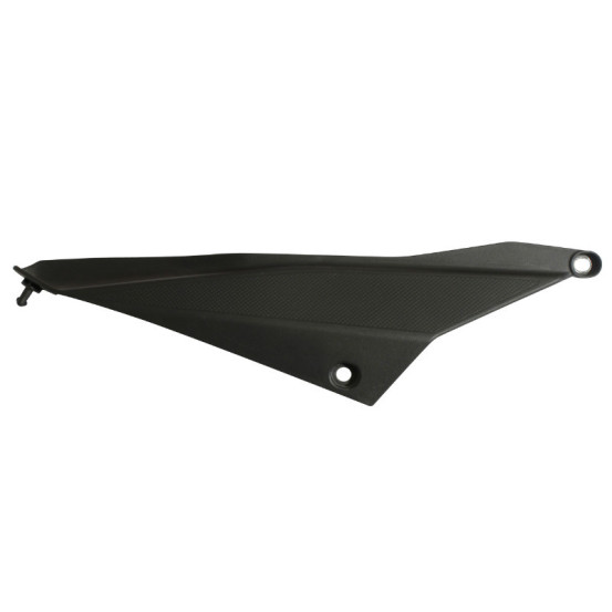Carénage cache latéral arrière 50 à boite Derbi 50 Senda DRD après 2011 Noir brillant Droit