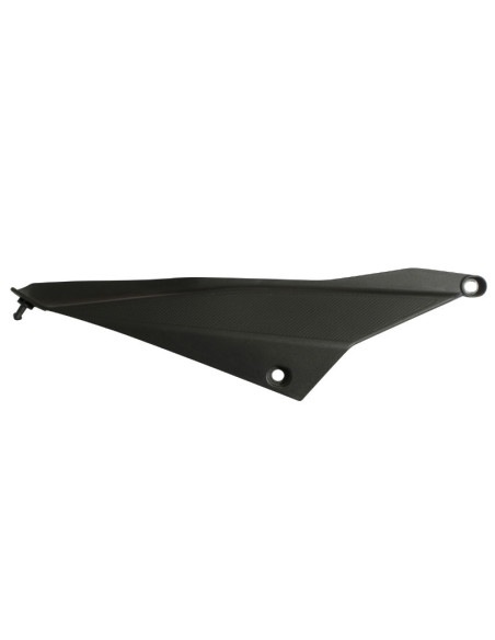 Carénage cache latéral arrière 50 à boite Derbi 50 Senda DRD après 2011 Noir brillant Droit