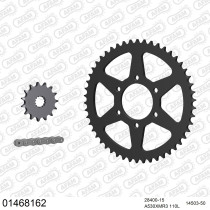 Kit chaine 530 AFAM - Couronne acier - Type de chaine au choix - SUZUKI GS 550 L 1981-1982