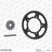 Kit chaine 525 AFAM - Couronne acier - Type de chaine au choix - SUZUKI GSR 600 2006-2010