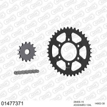 Kit chaine 530 AFAM - Couronne acier - Type de chaine au choix - SUZUKI GSX-R 750 R 1988-1989