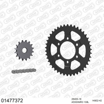 Kit chaine 530 AFAM - Couronne acier - Type de chaine au choix - SUZUKI GSX-R 750 R SP 1992-1995