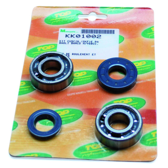Kit roulements joints spi vilebrequin TOP PERFORMANCES Aprilia/Benelli/Beta/CPI/Generic/Italjet/Keeway/Malaguti/MBK/Yamaha 50cc