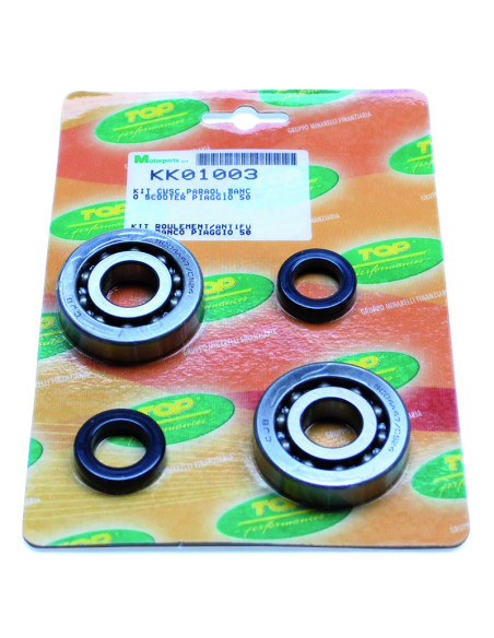 Kit roulements joints spi vilebrequin TOP PERFORMANCES Aprilia/Derbi/Gilera/Italjet/Piaggio/Vespa 50cc