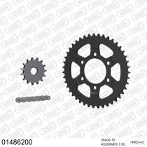 Kit chaine 530 AFAM - Couronne acier - Type de chaine au choix - SUZUKI RF 900 R 1994-1999