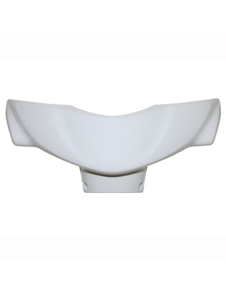 Carénage couvre guidon scooter MBK 50 Ovetto/Yamaha 50 Neo's 2008-2010 Blanc brillant