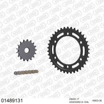 Kit chaine 530 AFAM - Couronne acier - Type de chaine au choix - SUZUKI TL 1000 S 1997-2001