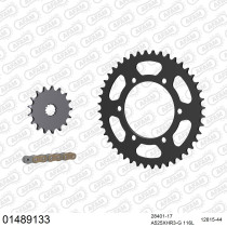 Kit chaine 525 AFAM - Couronne acier - Type de chaine au choix - SUZUKI GSX-S 1000 2015-2022