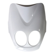 Carénage tablier avant scooter MBK 50 Ovetto/Yamaha 50 Neo's après 2008 Blanc brillant (supérieur)