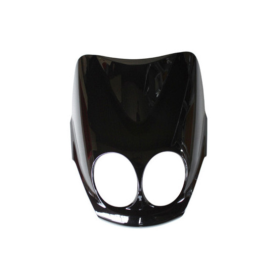Carénage tablier avant scooter MBK 50 Ovetto/Yamaha 50 Neo's après 2008 Noir brillant (supérieur)