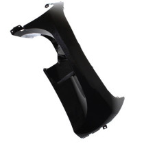 Carénage tablier avant scooter MBK 50 Ovetto/Yamaha 50 Neo's après 2008 Noir brillant Gauche (inférieur, pare-boue)