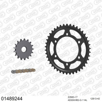 Kit chaine 530 AFAM - Couronne acier - Type de chaine au choix - SUZUKI GSXR 1000 2009-2016