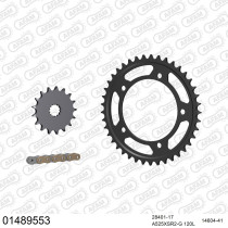 Kit chaine 525 AFAM - Couronne acier - Type de chaine au choix - SUZUKI DL 1000 V-STROM ABS 2014-2019