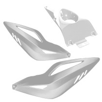 Coque arrière BCD Xtreme MBK 50 Nitro/Yamaha 50 Aerox 1997-2012 Blanc (avec dosseret)