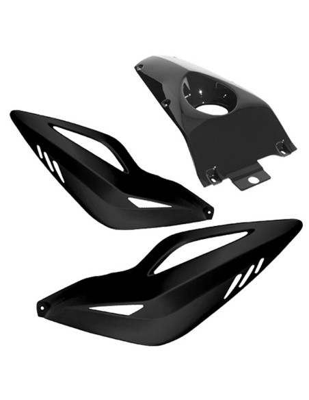 Coque arrière BCD Xtreme MBK 50 Nitro/Yamaha 50 Aerox 1997-2012 Noir (avec dosseret)