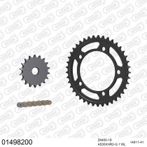 Kit chaine 530 AFAM - Couronne acier - Type de chaine au choix - SUZUKI GSX 1400 2001-2007