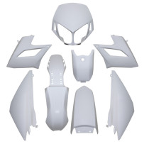 Kit carénages 50 à boite Derbi 50 Senda DRD Racing après 2008 Blanc brillant