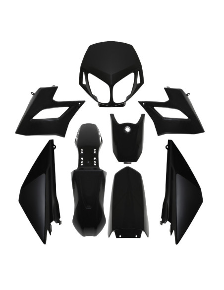 Kit carénages 50 à boite Derbi 50 Senda DRD Racing après 2008 Noir brillant
