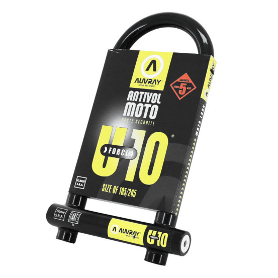 Antivol U AUVRAY Force 10 105 x 245 SRA
