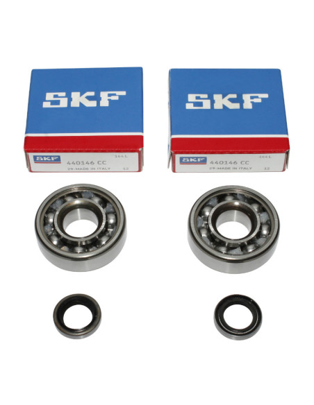 Kit roulements de vilebrequin SKF 6302QR (16x42x13) + joints spi MBK/Motobécane AV7/AV10