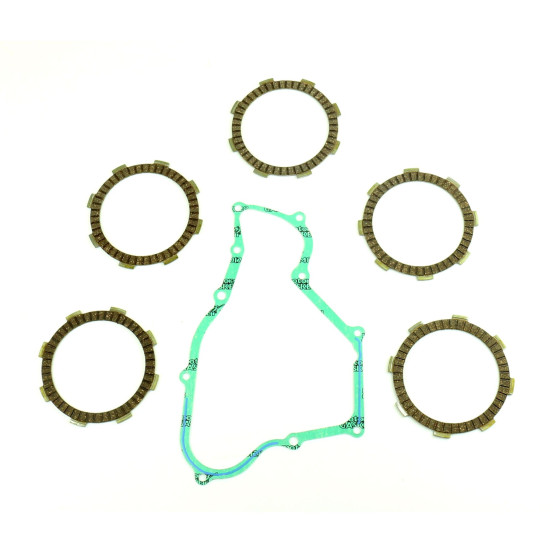 Kit disques embrayage garnis + Joint de couvercle embrayage ATHENA - HONDA 80 CR 1984-2002 85 CR 2003-2007