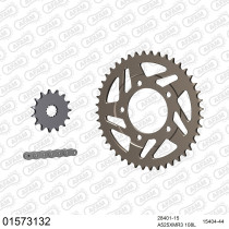 Kit chaine 525 AFAM - Couronne alu anti-boue - Type de chaine au choix - SUZUKI SV 650 S 1999-2007