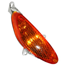 Clignotant 50 Chinois GY6/139 QMB/QT3/Peugeot 50 V-Clic/Sym 50 Orbit/Baotian 50 BT49QT Orange Avant Droit