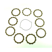 Kit disques embrayage garnis + Joint de couvercle embrayage ATHENA - KTM 450 EXC 2008 2