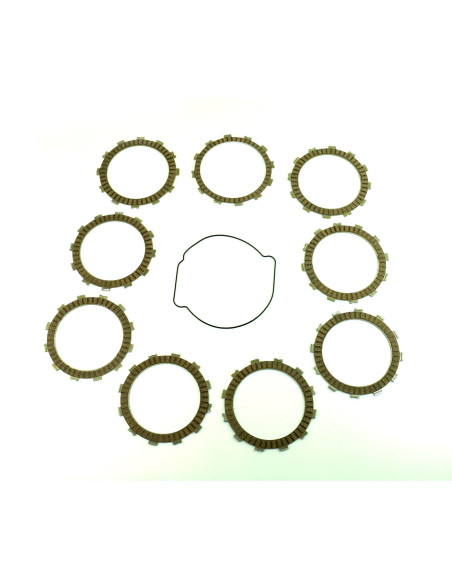 Kit disques embrayage garnis + Joint de couvercle embrayage ATHENA - KTM 450 EXC 2008