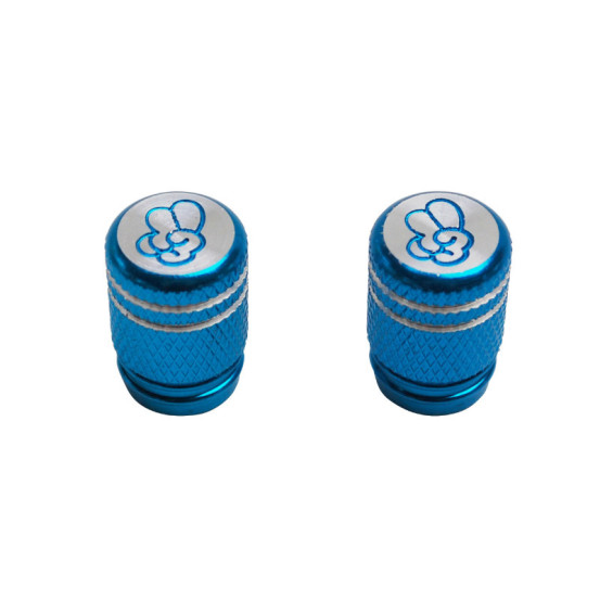 Bouchons de valves To Cool moleté Bleu