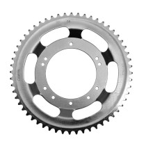 Couronne 56 dents int.98mm 10T Peugeot 103 Argent (roue aluminium Grimeca)