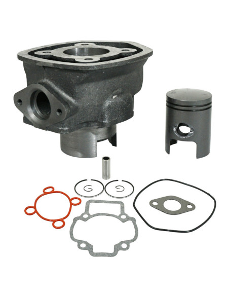 Cylindre piston 50cc Piaggio NRG Gilera Runner DNA Aprilia SR Derbi GP1 liquide (fonte piston graphite)
