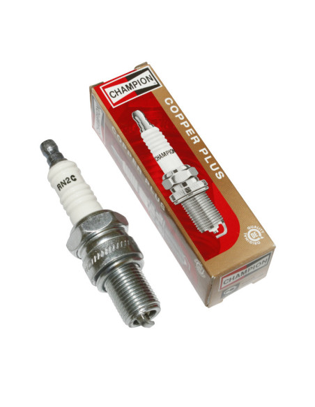 Bougie Champion RN2C origine Piaggio 50 Fly 2T / Liberty 2T / NRG / Typhoon / Vespa LX 2T / Gilera 50 Stalker / Runner