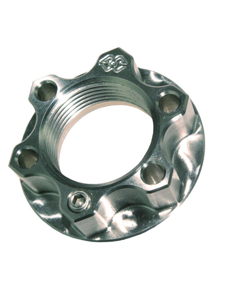 Écrou d'axe de roue arrière en Titane avec système d'arrêt GILLES TOOLING - M18 x 1,5 - Honda/Kawasaki/Suzuki/Triumph/Yamaha