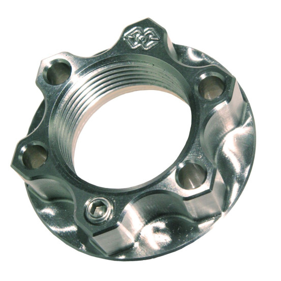 Écrou d'axe de roue arrière en Titane avec système d'arrêt GILLES TOOLING - M24 x 1,5 - BMW/Honda/Kawasaki/Suzuki/Yamaha